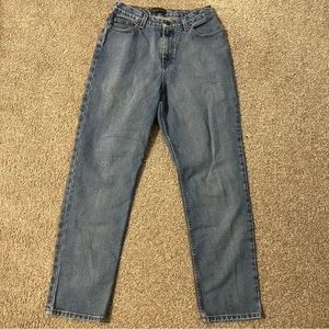 Relativity straight leg denim jeans. Size 8.